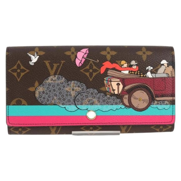 LOUIS VUITTON Monogram 2015 Christmas Portefeuille Sarah M61359 LV Auth 132795V - Picture 2 of 16